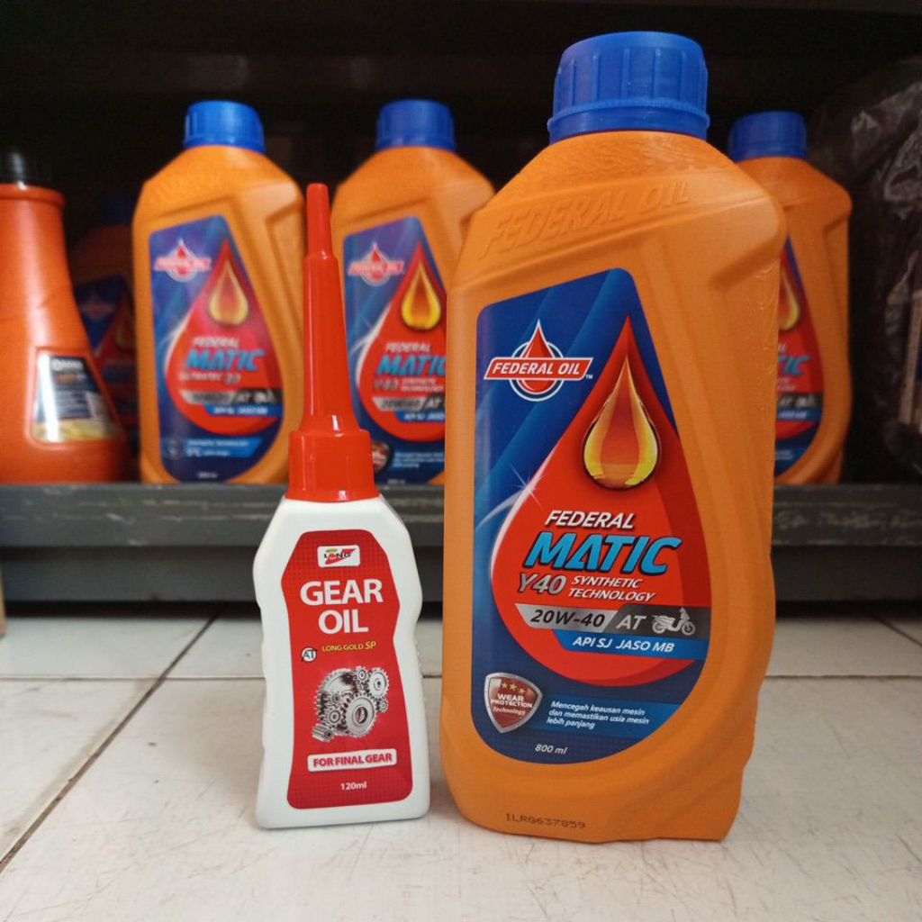 PAKET OLI FEDERAL MATIC Y40 & OLI GARDAN LONG GOLD