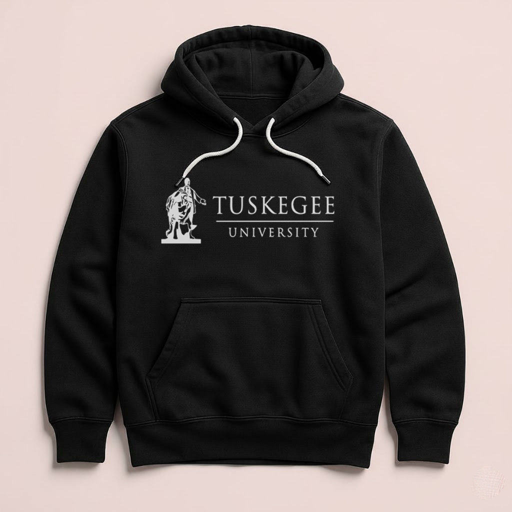 Hoodie TUSKEGEE University Alabama Unisex Sweater Fleece Hoodie Black Hitam Cloth