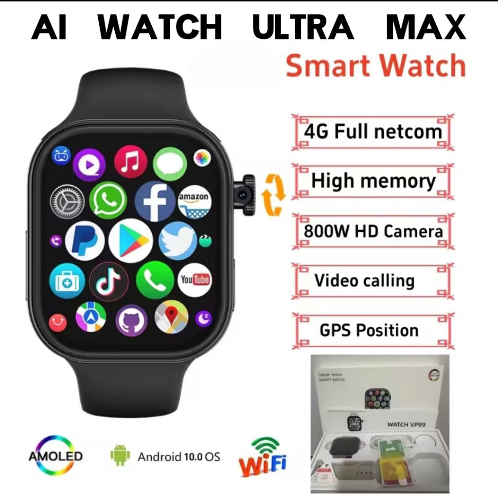 JAM HP ANDROID ANAK JAM TANGAN PINTAR ANAK SMARTWATCH 2026 TERBARU TRENDY JAM PRIA WANITA SMARTWATCH