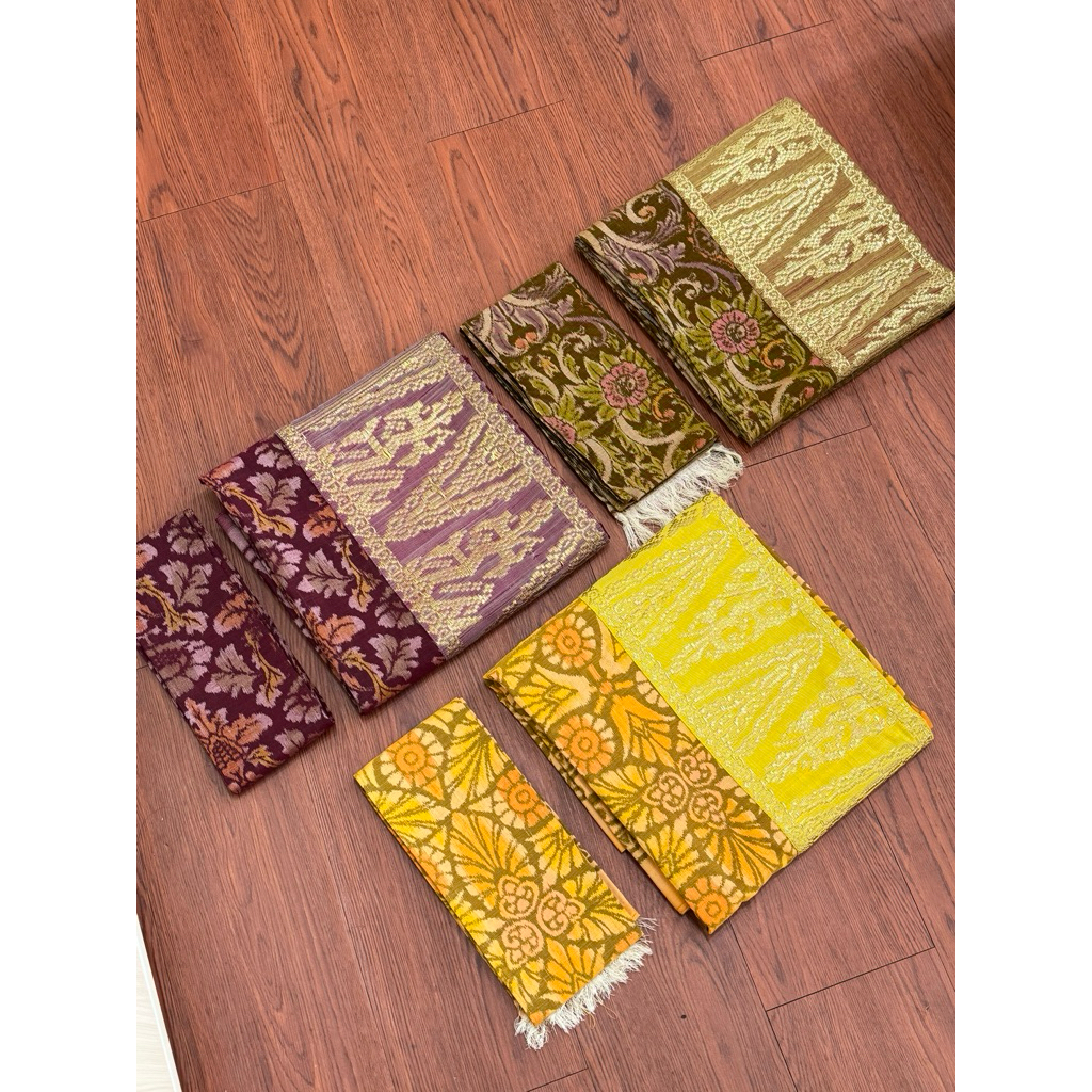 Endek Patra Tumpal Songket Asli (Set Selendang)