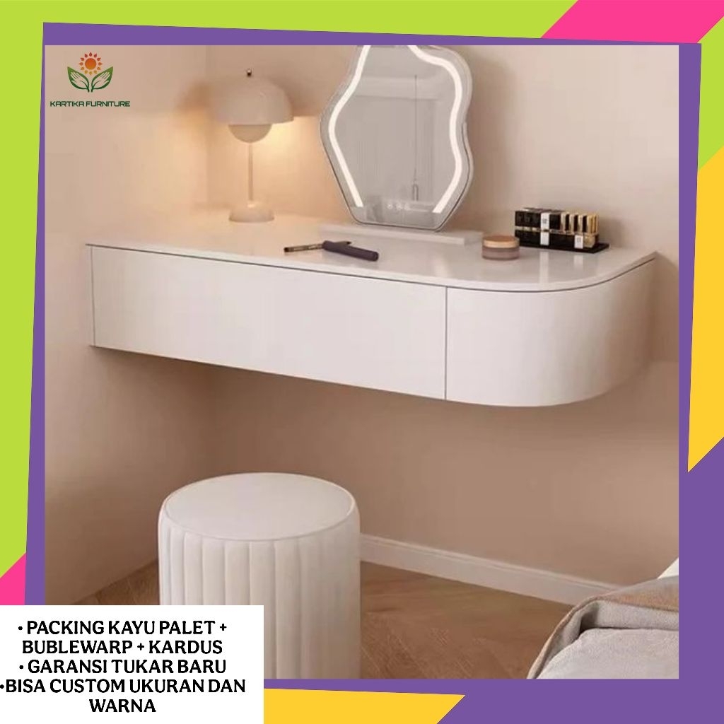 Meja rias minimalis / Meja rias gantung modern