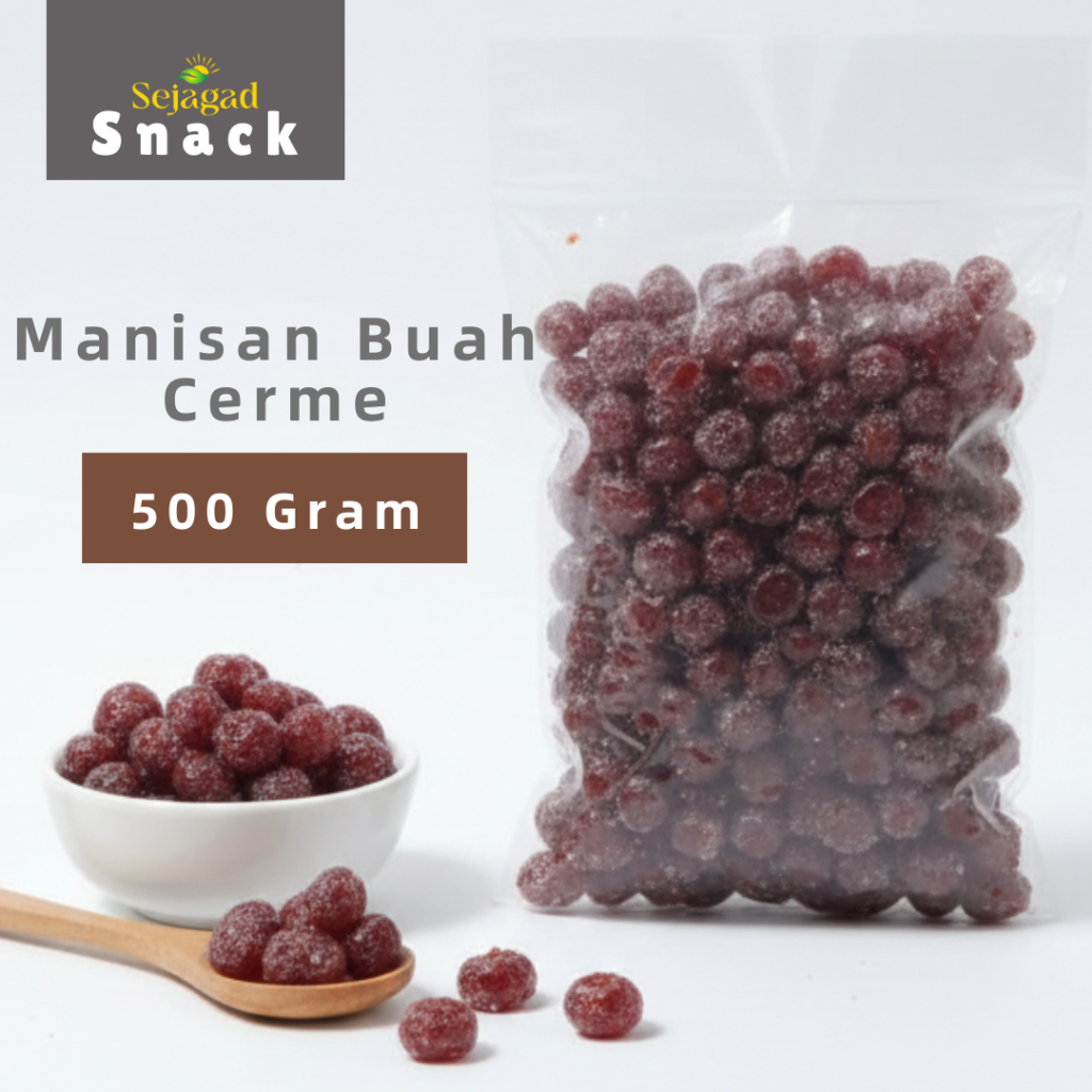 Sejagad Manisan Buah Cerme Asli Manisan Kering Cermai Manis 500gr