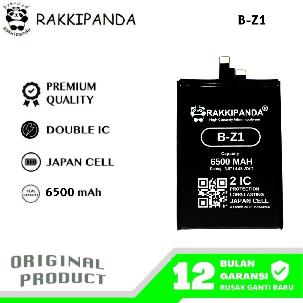 RakkiPanda - B-Z1 Vivo iQOO Z7X Batre Batrai Baterai