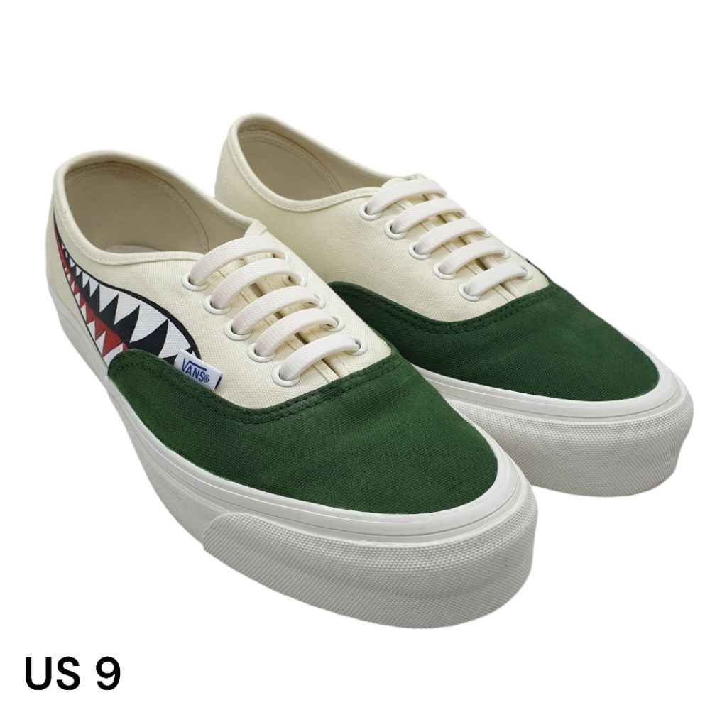 Vans OG Authentic Custom "Warplane Shark" New & Limited
