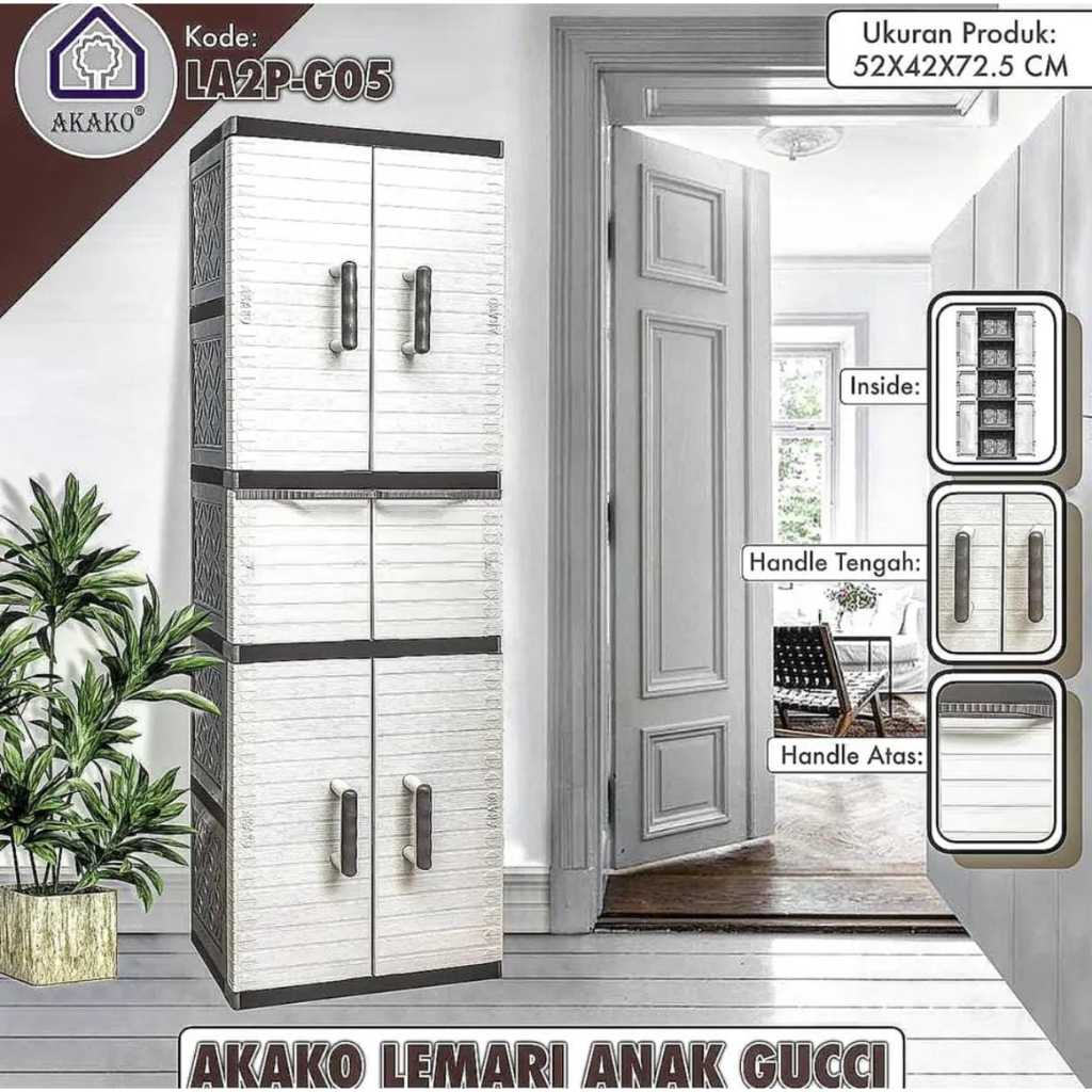 AKAKO - BEST SELLER LEMARI PAKAIAN PLASTIK LEMARI ANAK AKAKO R05 - KUAT & STABIL