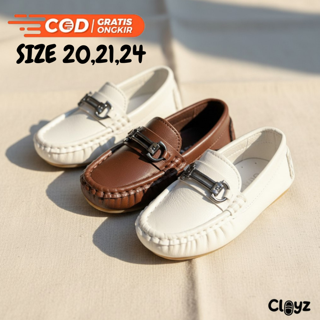 Sepatu Pansus Anak Import SIZE 20,21,24 GLORYKIDZ SHB451 Pantofel Loafers Bayi Laki Laki 1-2 Tahun