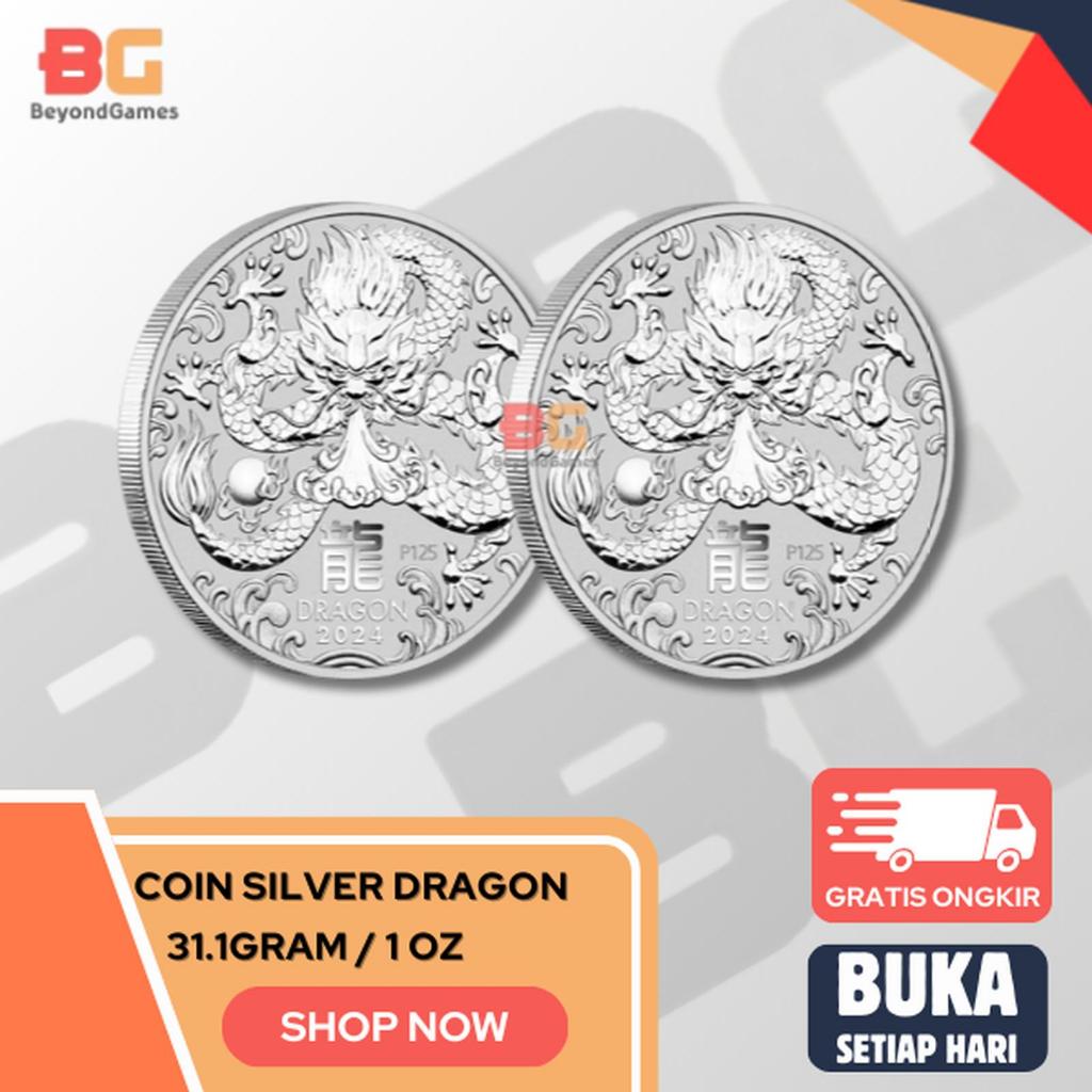 COIN SILVER DRAGON AUSTRALIA 1oz | KOIN SILVER NAGA 1oz (31.1gram) - ORIGINAL