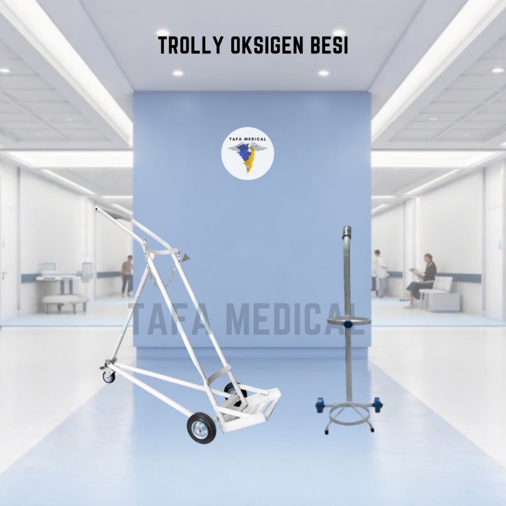 Trolly Oksigen 6m3 dan 1m3 Besi Rumah Sakit