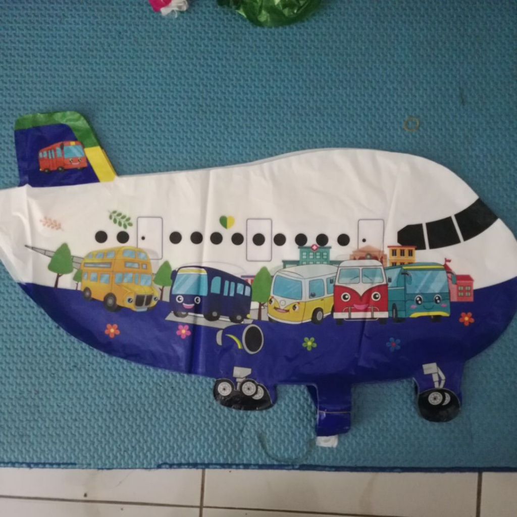 balon gas pesawat tayo isi 50pcs