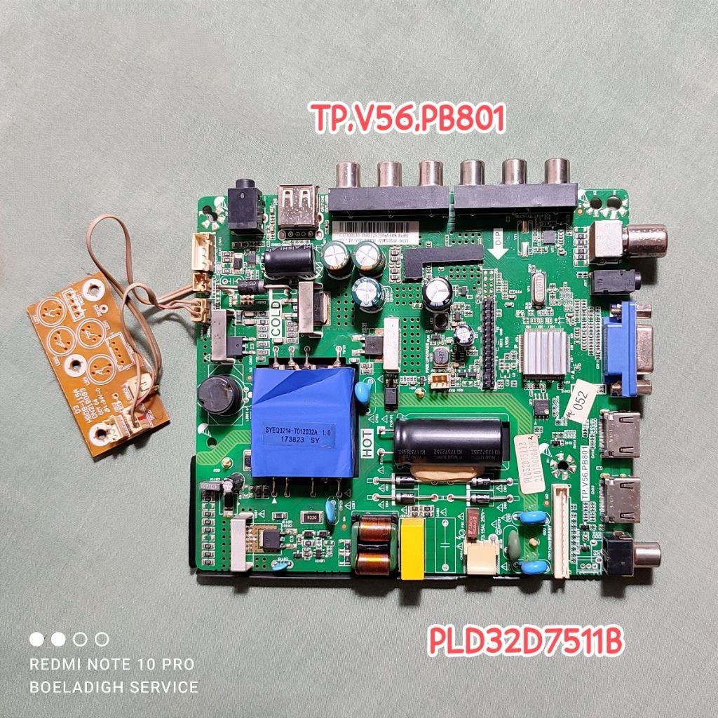MB Mainboard TV LED Polytron PLD32D7511B PLD32D7511 TP.V56.PB801 + Modul