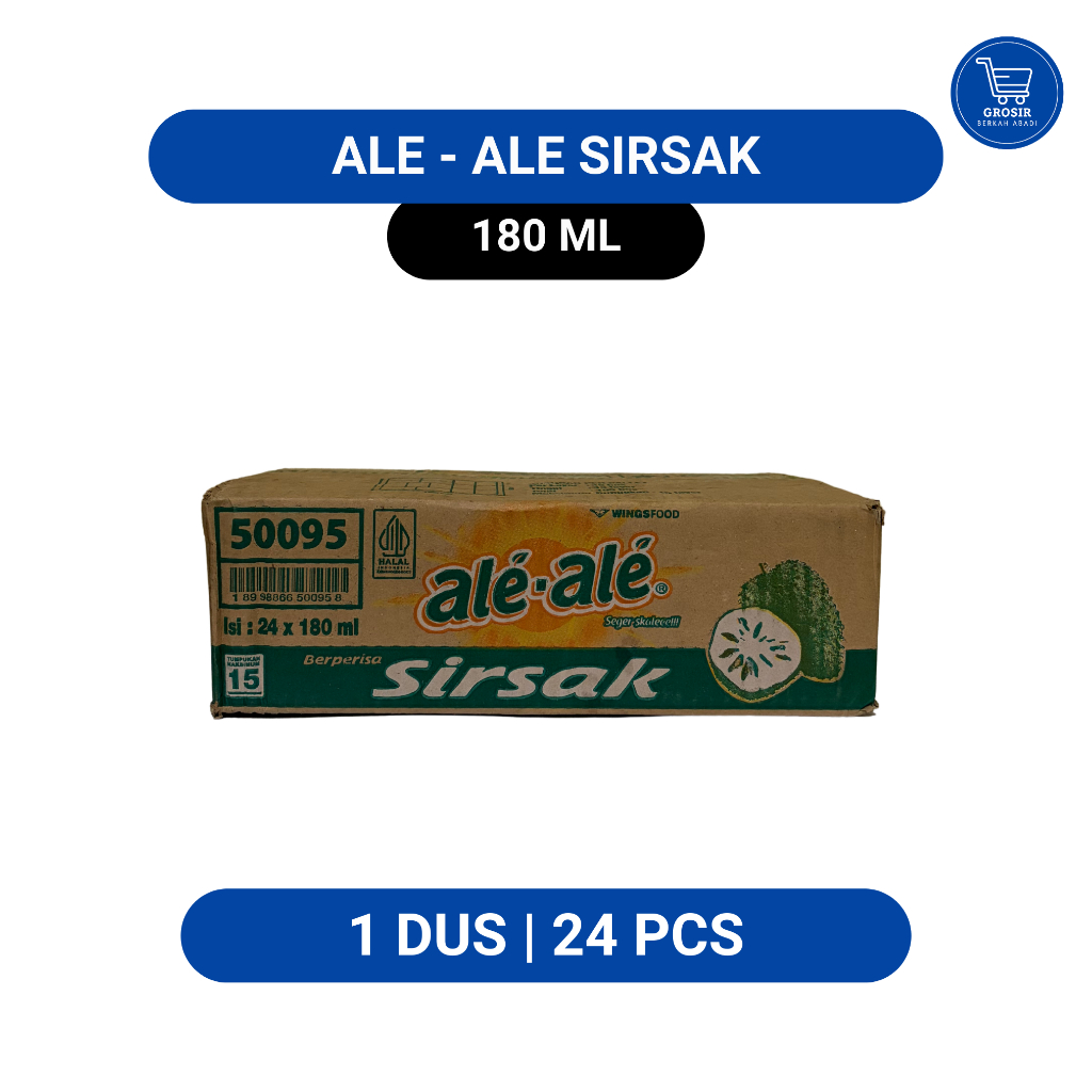 ALE ALE SIRSAK – 1 DUS (24 Cup) | Minuman Jelly Kelapa | Harga Grosir