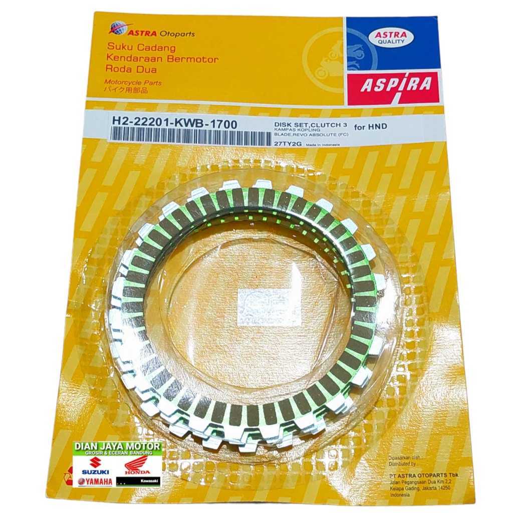 Kampas Kopling Revo Absolute KWB ASPIRA Plat Kopling Blade Revo Absolute kopling Dian jaya motor