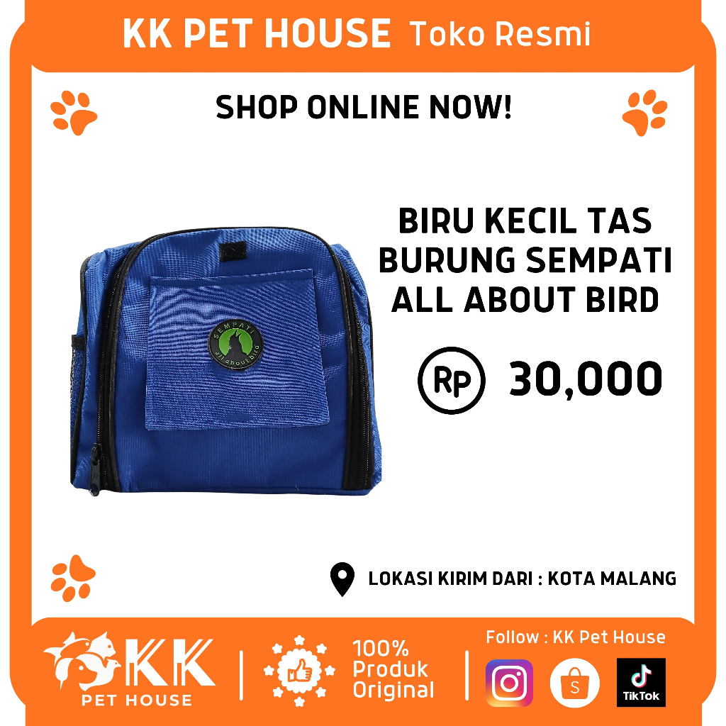 0402-BIRU KECIL TAS BURUNG SEMPATI ALL ABOUT BIRD