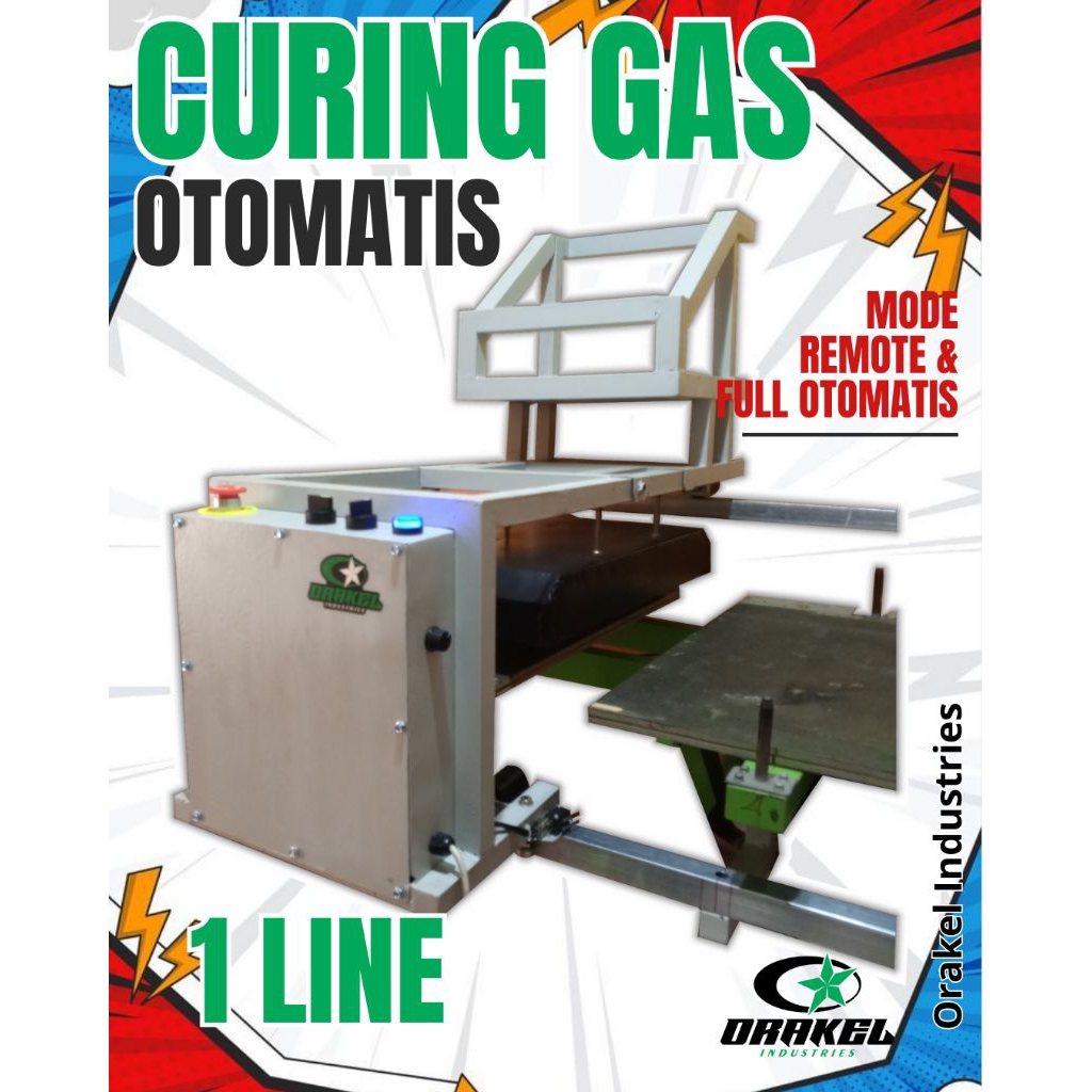 CURING GAS OTOMATIS MODEL MEJA 1 LINE - FREE ONGKIR SEJAWA