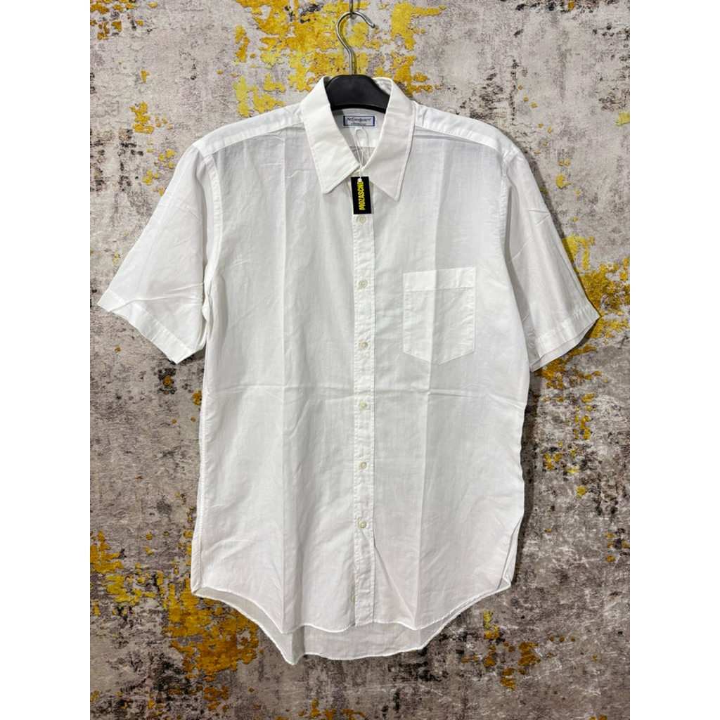 kemeja putih 593 ysl size M p72 L 56 LD 112