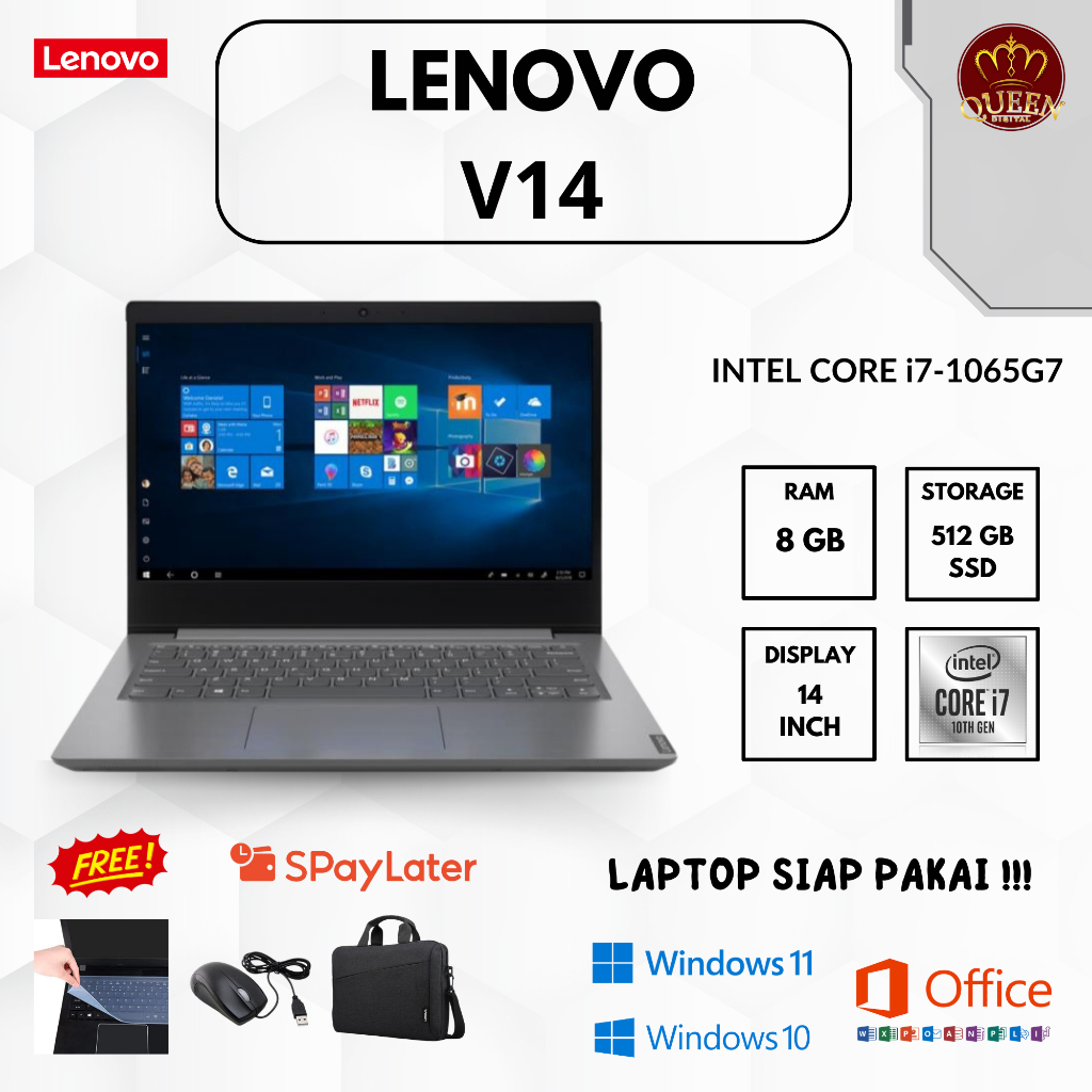 LENOVO V14 | Intel Core i7-1065G7 | 8GB RAM | SSD 512GB | 14 INCH