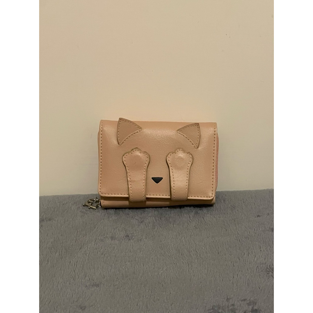 LEMONEKO dompet wanita kucing pink lucu (PRELOVED)
