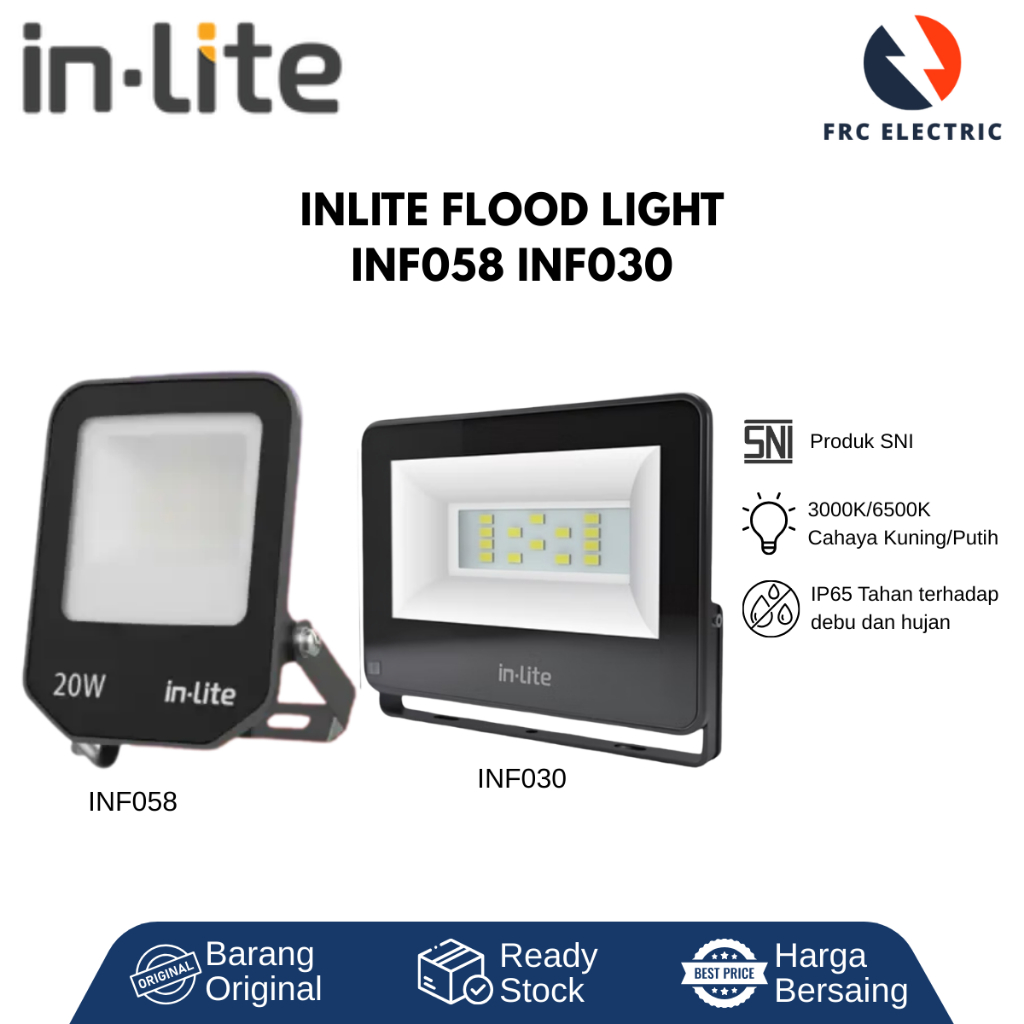 Lampu - Lampu Sorot  - Lampu LED - Floodlight LED Inlite INF030 Lampu Sorot - Inlite INF058