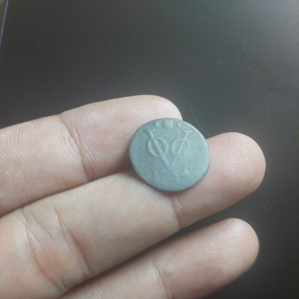 Koin voc 1/2 duit utrecht 1754 fine