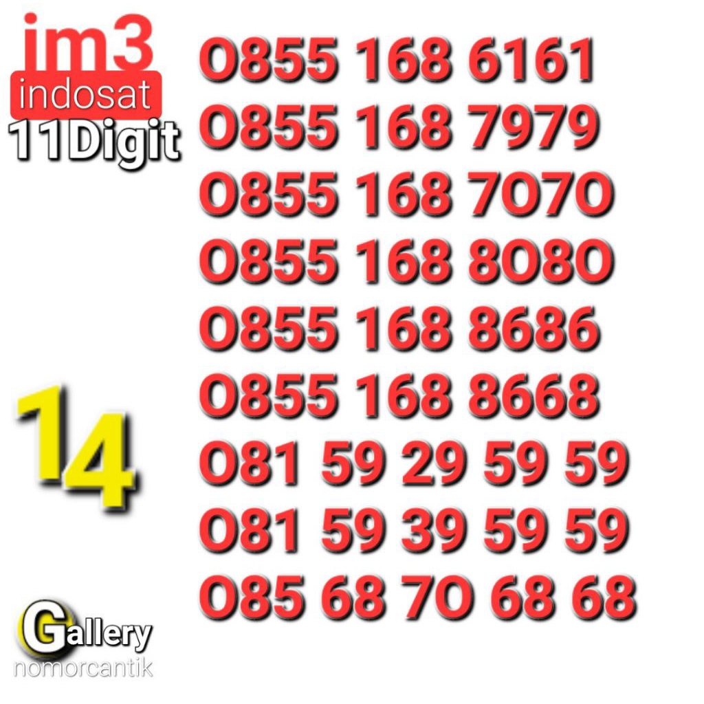 NOMOR CANTIK IM3 11DIGIT ABAB