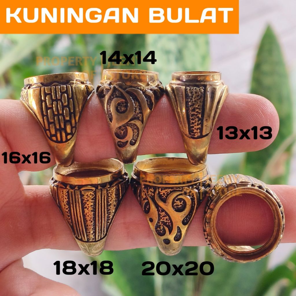 ECERAN RING CINCIN KUNINGAN SARI BULAT