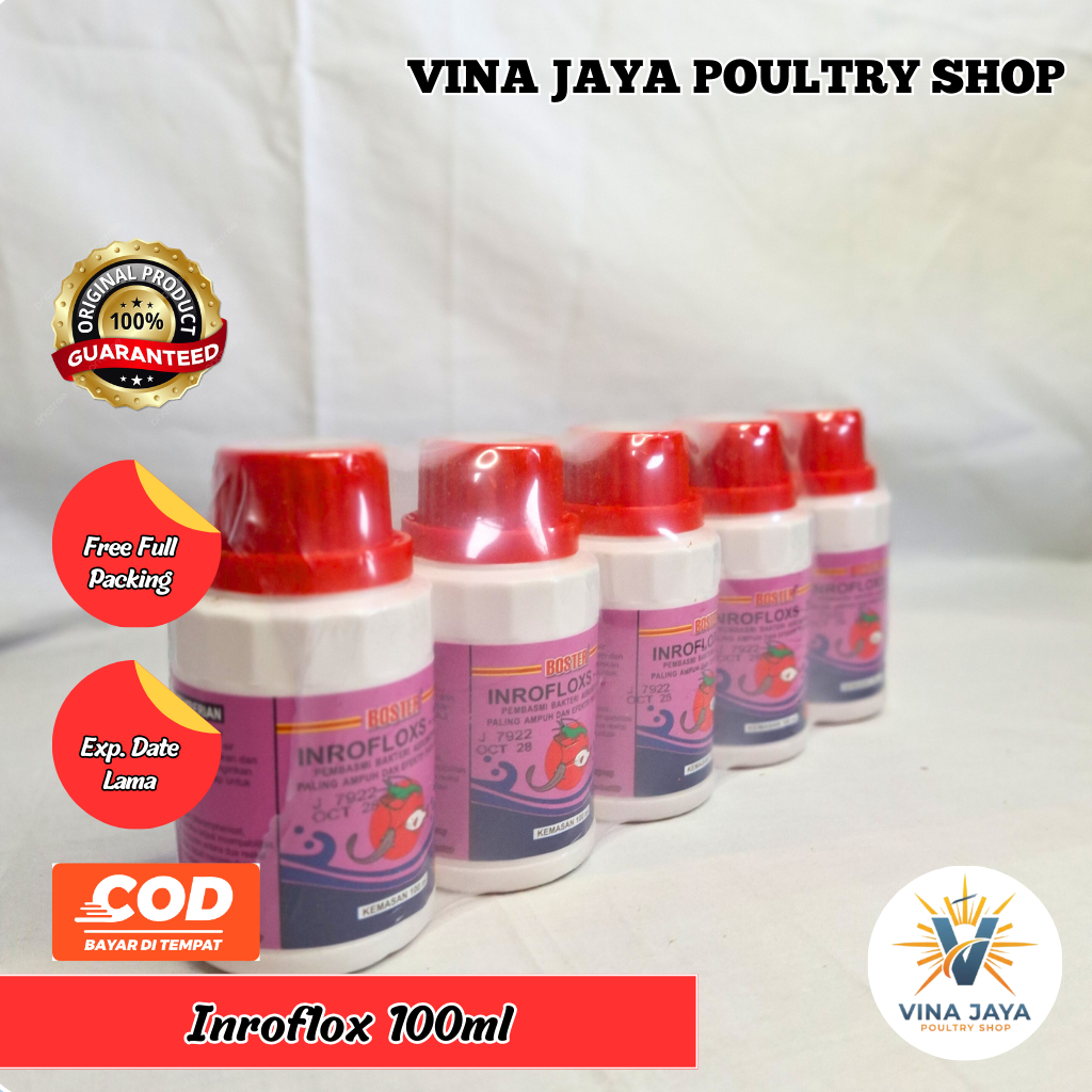 BOOSTER INROFLOX-25 100ML | Obat Anti Biotik Untuk Ikan Dan Udang | Membasmi Bakteri Dengan Cepat da