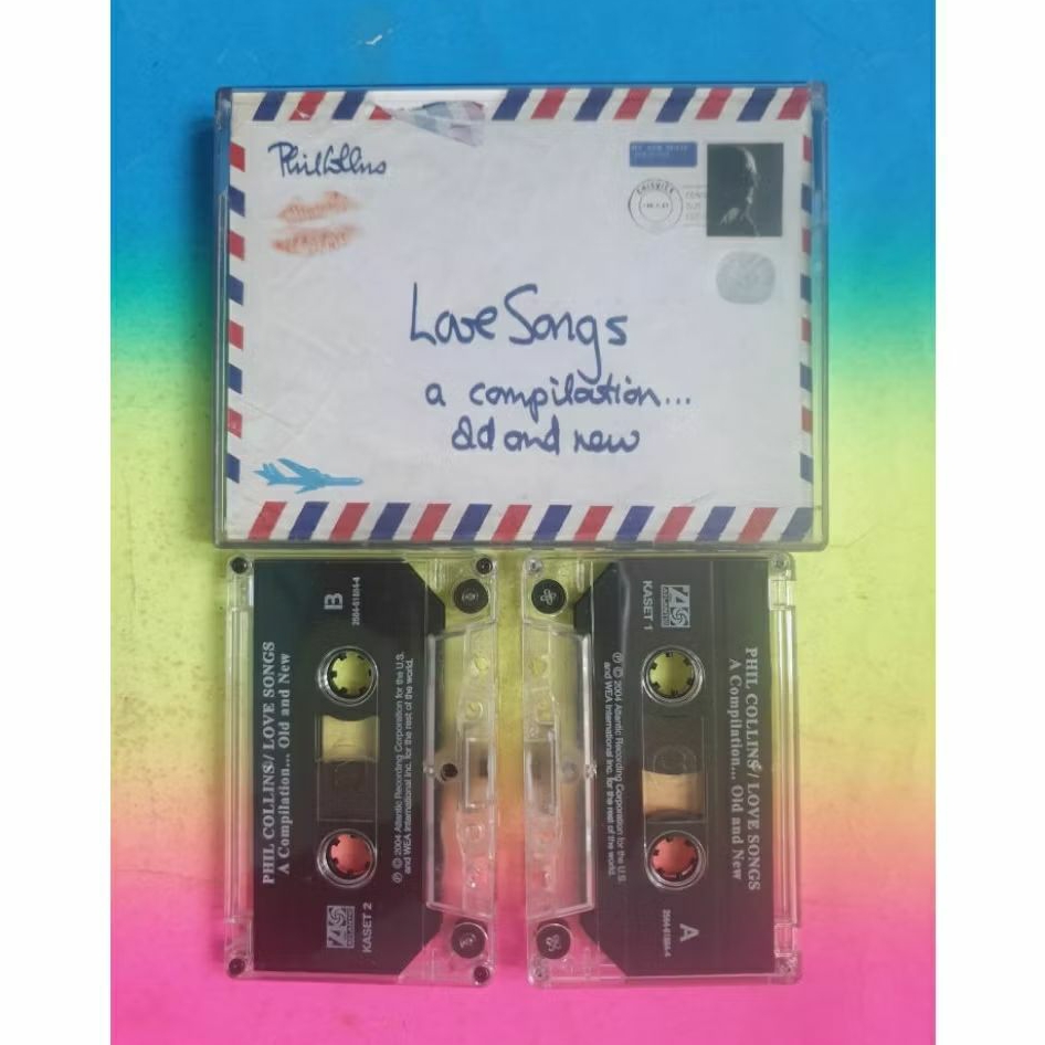 kaset PHIL COLLINS love songs BAGUS double cassette LANGKA mulus MAXELL
