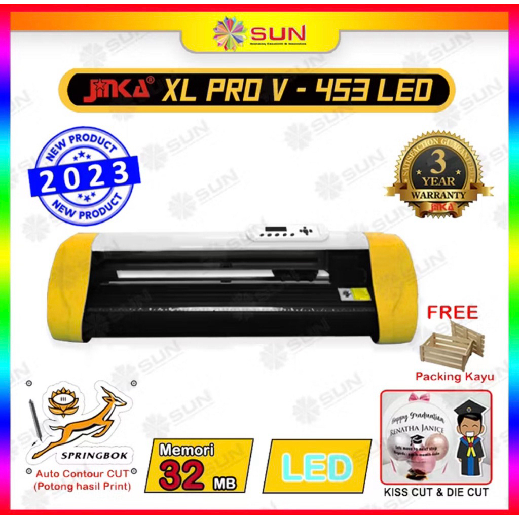 Mesin Cutting Sticker Jinka Auto Contour Cut Terbaru - XL PRO V 453 / 493 LED (AutoContour)