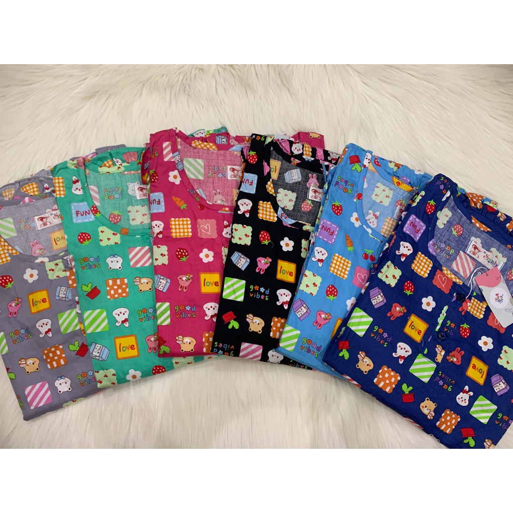 Sunly Anak uk.8 CP baju lengan pendek celana panjang