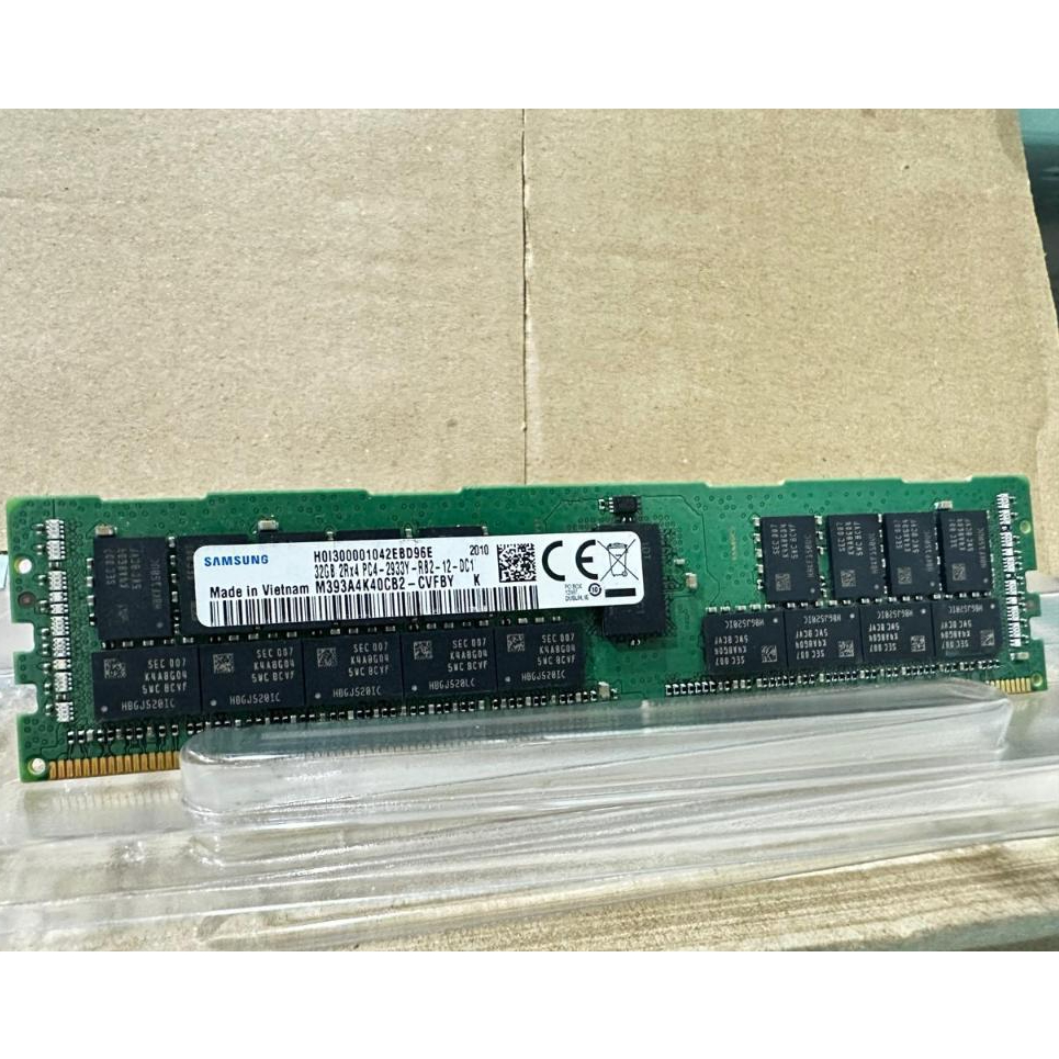 Memory RAM Server Samsung DDR4 32GB PC4-2933Y ECC REG RDIMM Original Bekas Workstation/Server Xeon