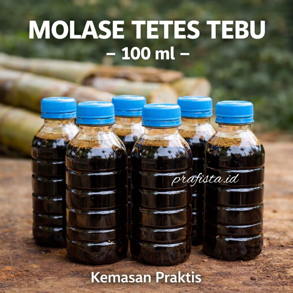 MOLASE/tetes tebu botol 100ml untuk peternakan, perikanan, molases pertanian