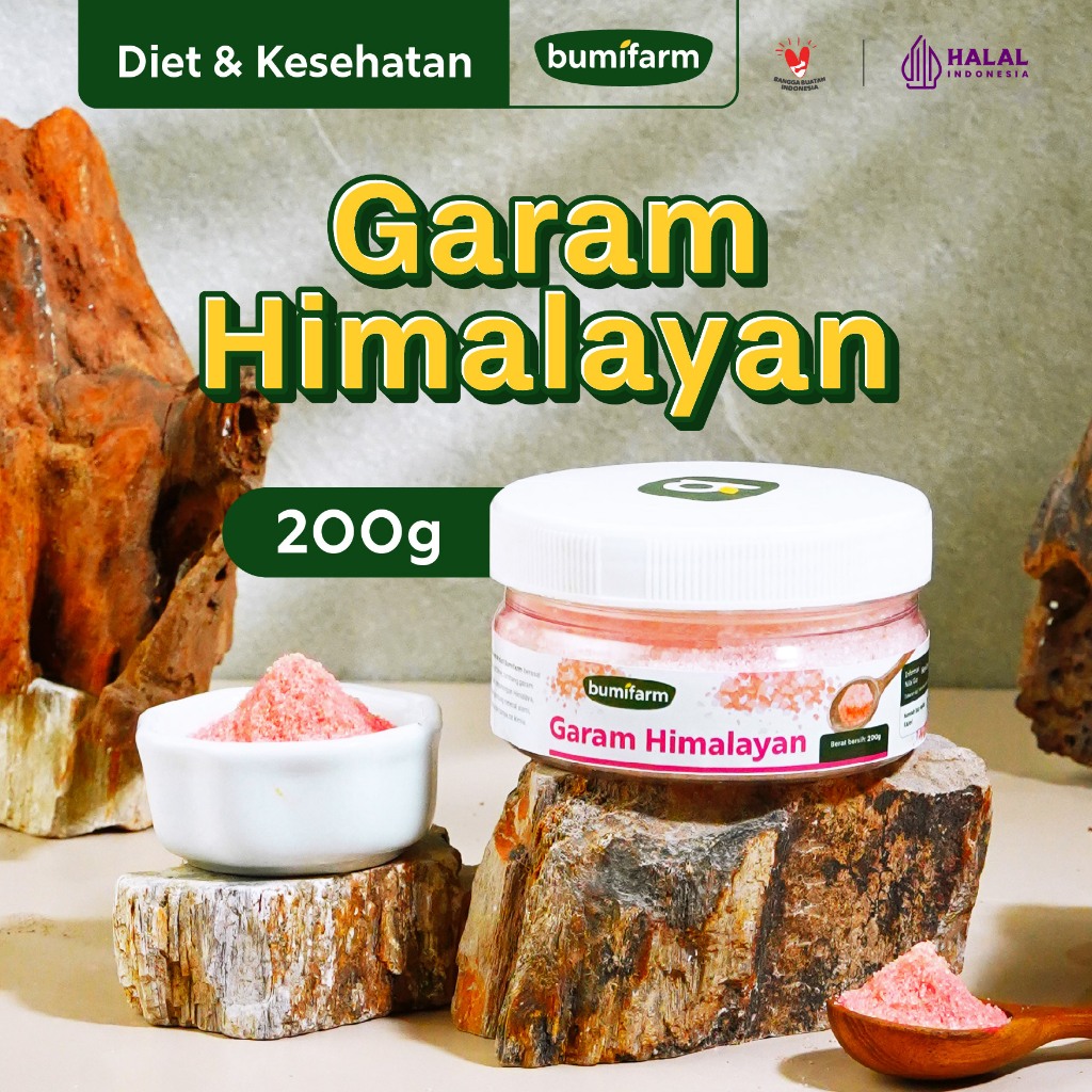 HIMALAYAN SALT ORGANIC 200G / PINK HIMALAYAN PREMIUM PAKISTAN / HIMALAYAN SALT ORIGINAL / GARAM HIMA