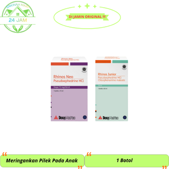 Rhinos Neo Drop/Rhinos Junior Sirup Obat Pilek Anak