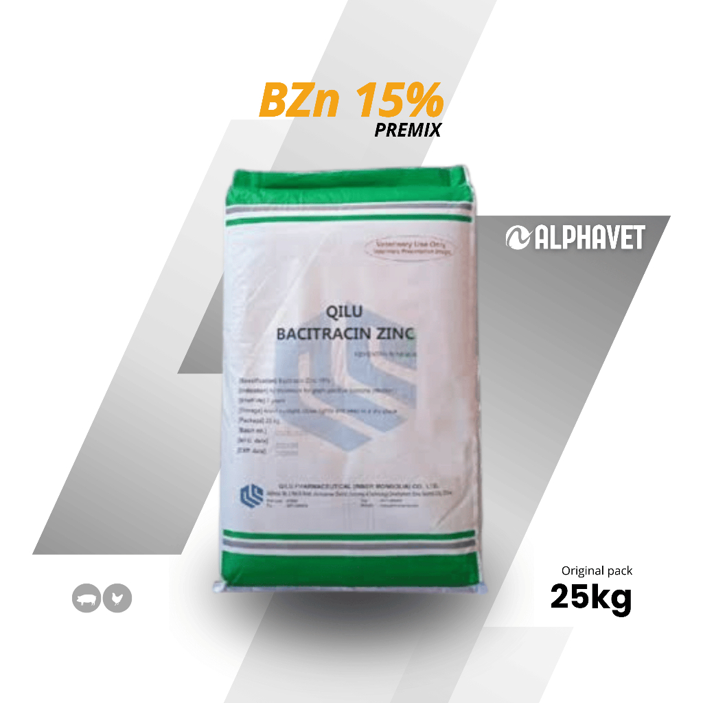 Qilu BZn 15% ZincBac 500g AGP Antimicroba Growth Promotor Hewan Ternak Unggas & Babi