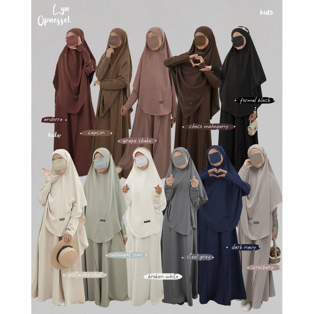 SET FK KIDS | GAMIS LYN OPNESSEL AZDA/GAMIS ANAK PEREMPUAN/GAMIS MURAH/GAMIS POLOS/GAMIS KIDS/GAMIS 