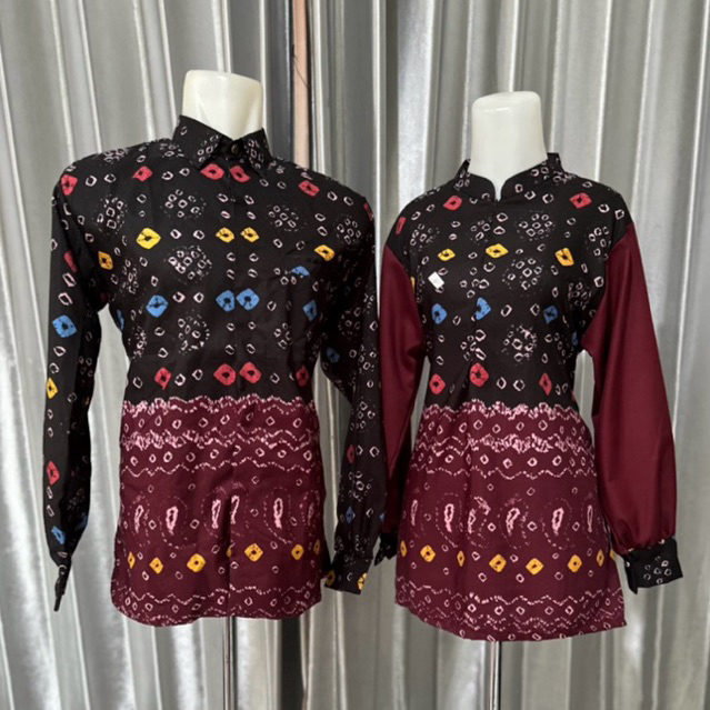 COUPLE KEMEJA /TUNIK/BLOUSE JUMPUTAN PALEMBANG