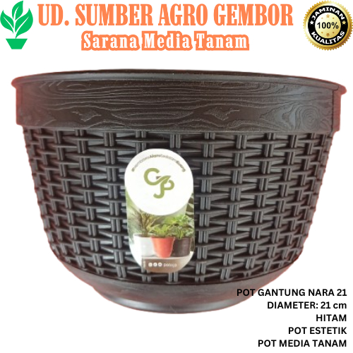 POT GANTUNG - POT DINDING - NARA 20 - POT ESTETIK - POT MEDIA TANAM