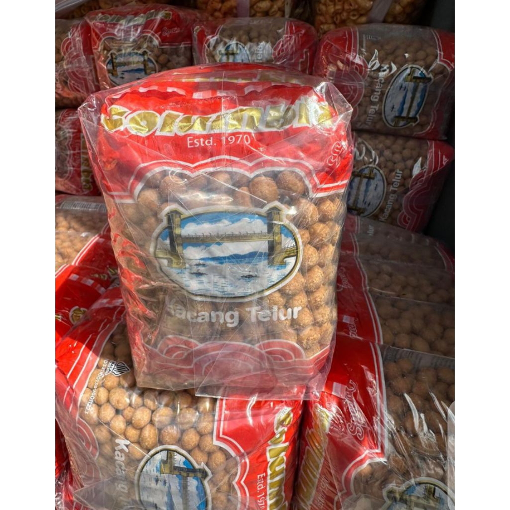 1 kg kacang telor/ telur  kacang atom jembatan Ampera harga murah grosir cemilan/ Snack bandung bisa