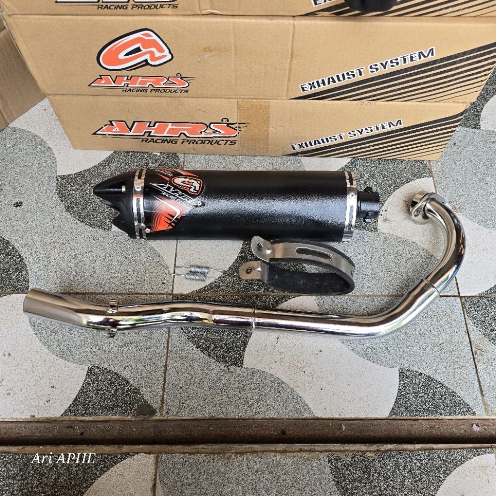 PROMO knalpot AHRS trioval chrom original yamaha JUPITER MX 135 OLD