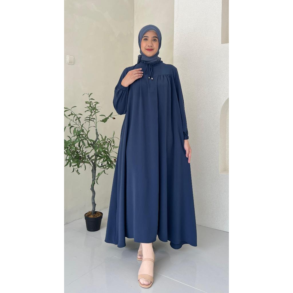 GAMIS NADEEM / BAJU WANITA MUSLIM/ WARNA DIABI ADIBA/ GROSIR TANAH ABANG