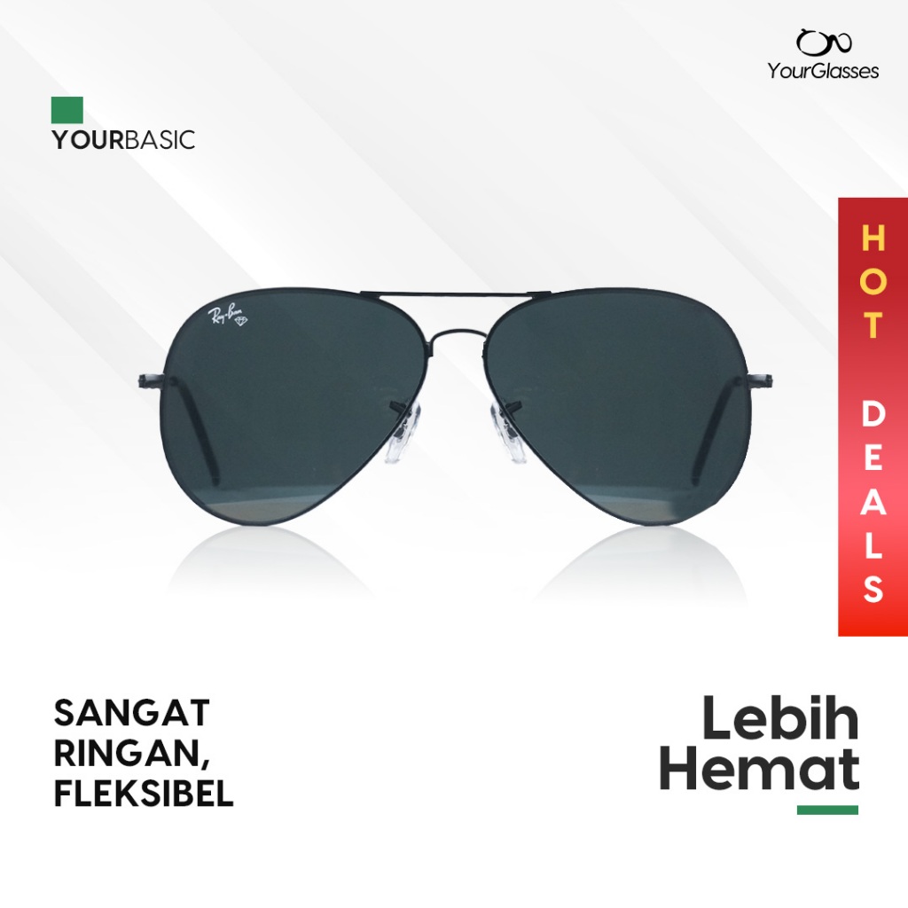 PAKET KACAMATA Minus / Normal Pria Wanita Frame Rayban