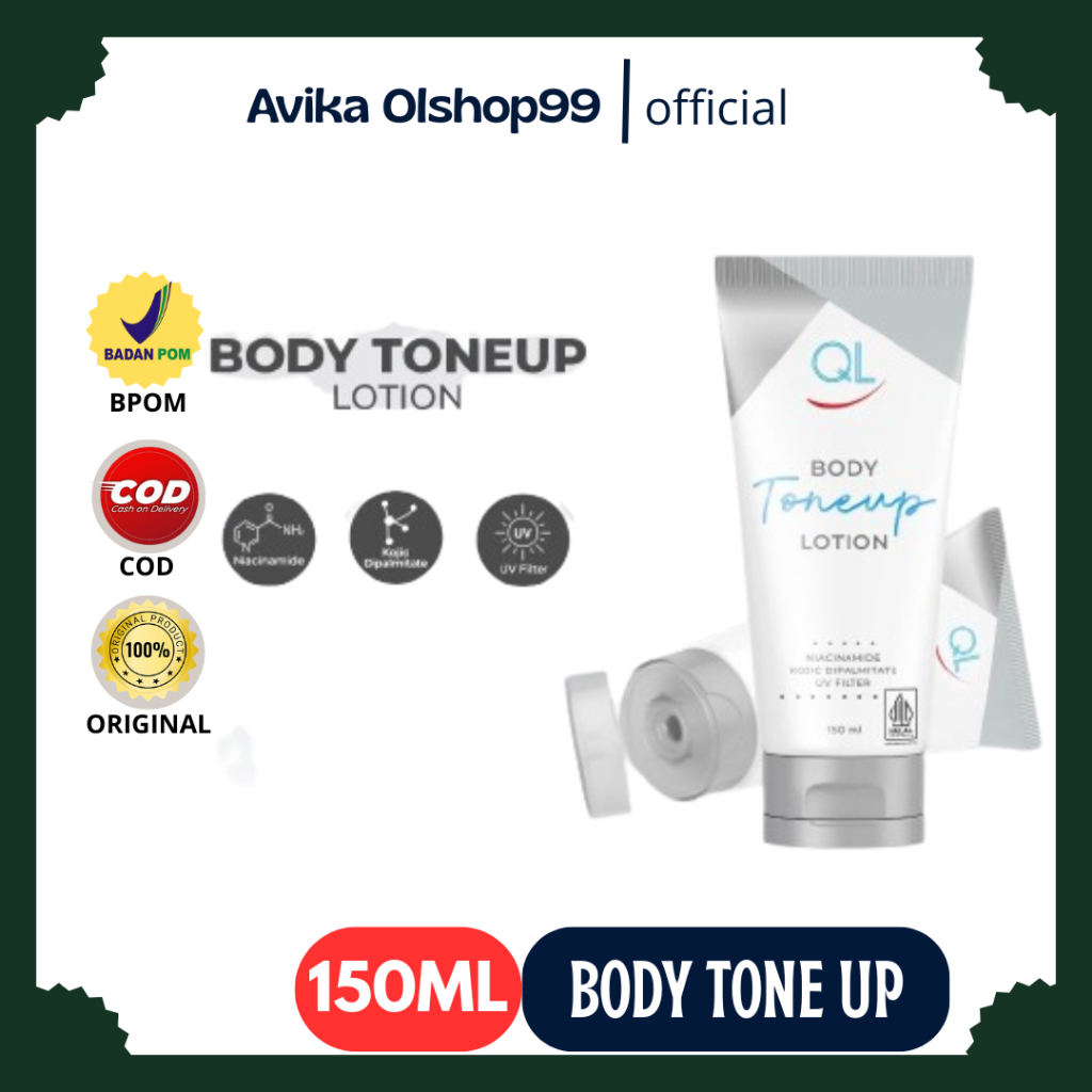 QL Tone Up Lotion / Tone Up Firming Lotion 150ml | Handbody 2x Instant Brightening
