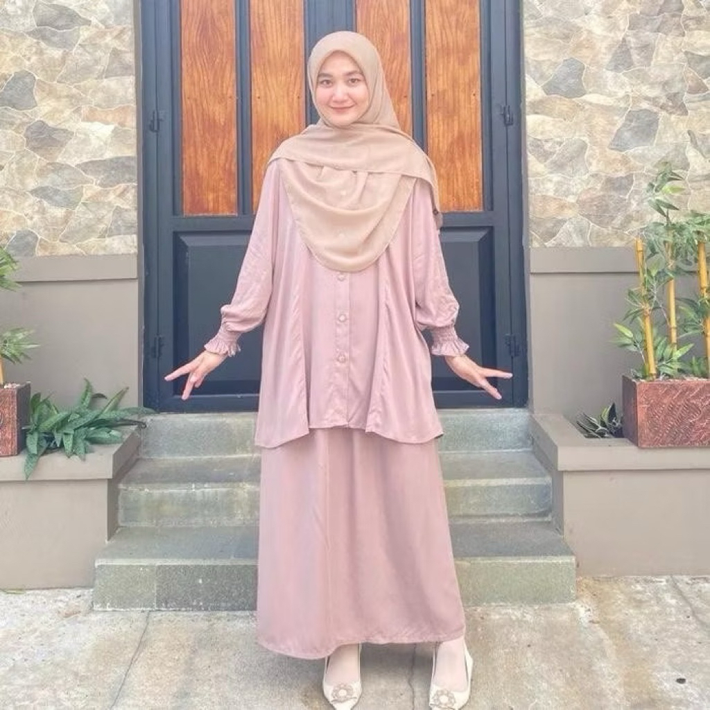 One set rayon rok tunik by famehara
