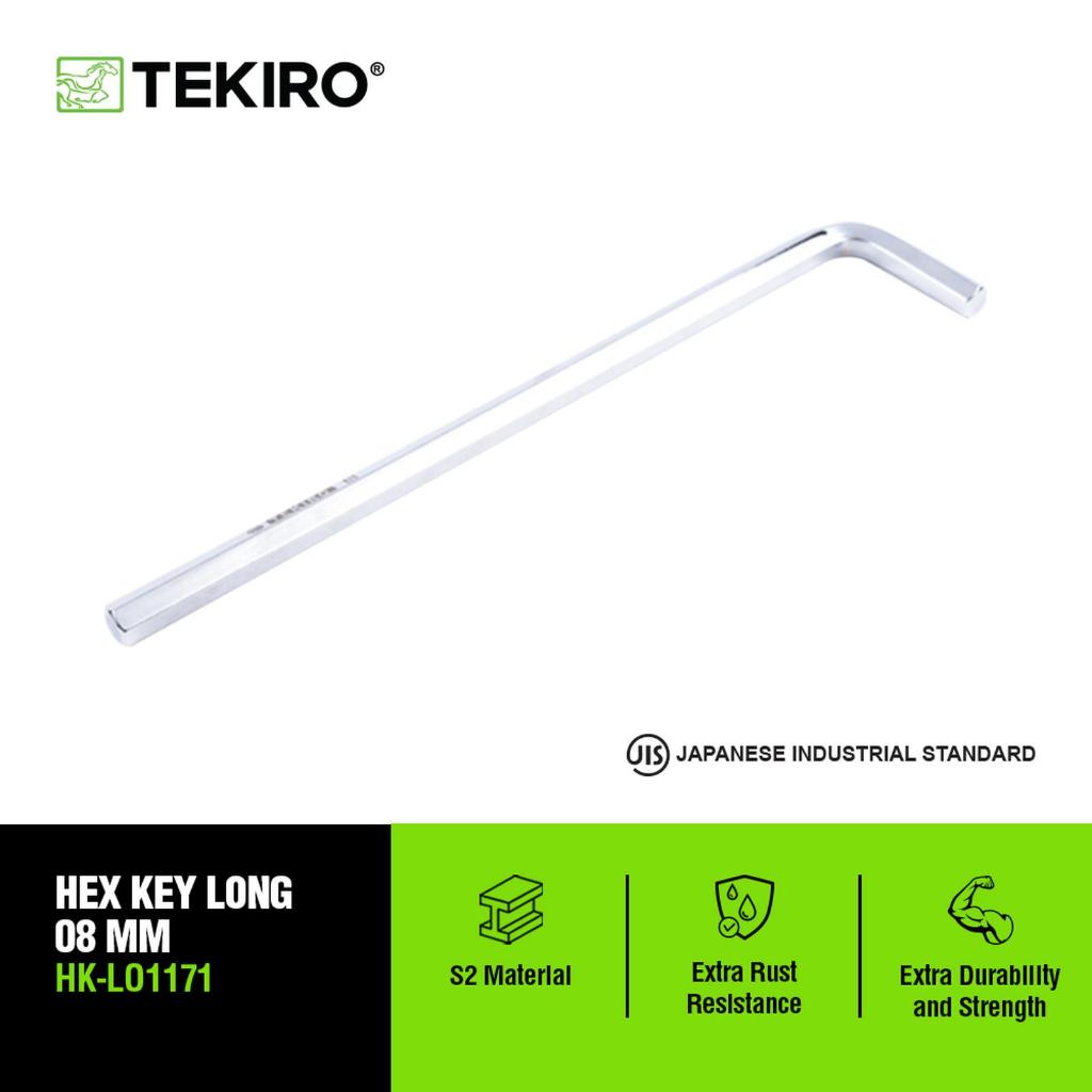 TEKIRO Kunci L Panjang 8 mm Hex Key Long SATUAN