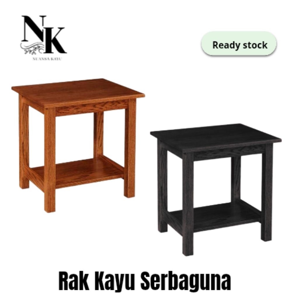 Rak Kayu Serbaguna/Rak Susun/Rak Kompor/Rak Aquarium/Rak Samping