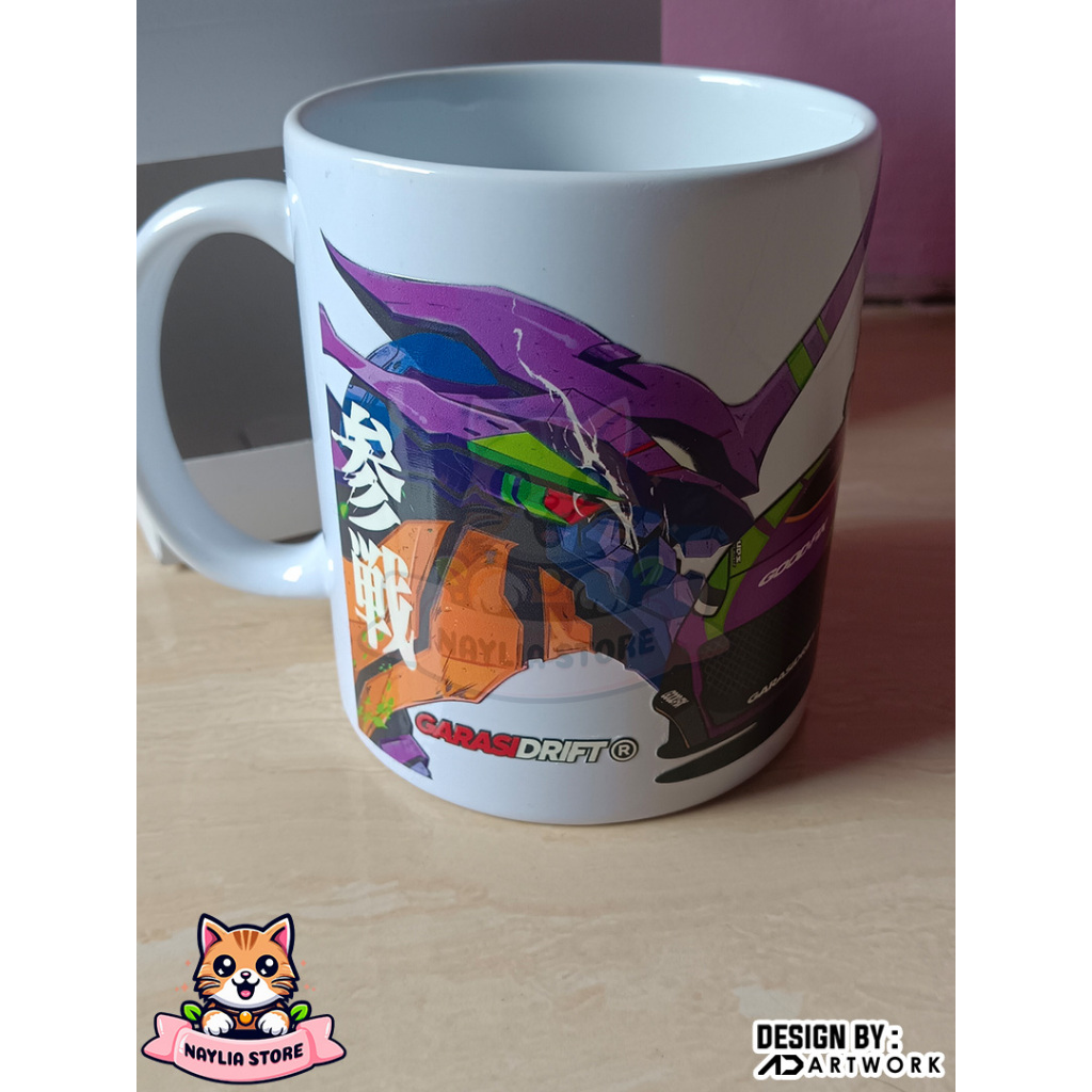 Mug/Gelas/Evangelion x Garasi Drift