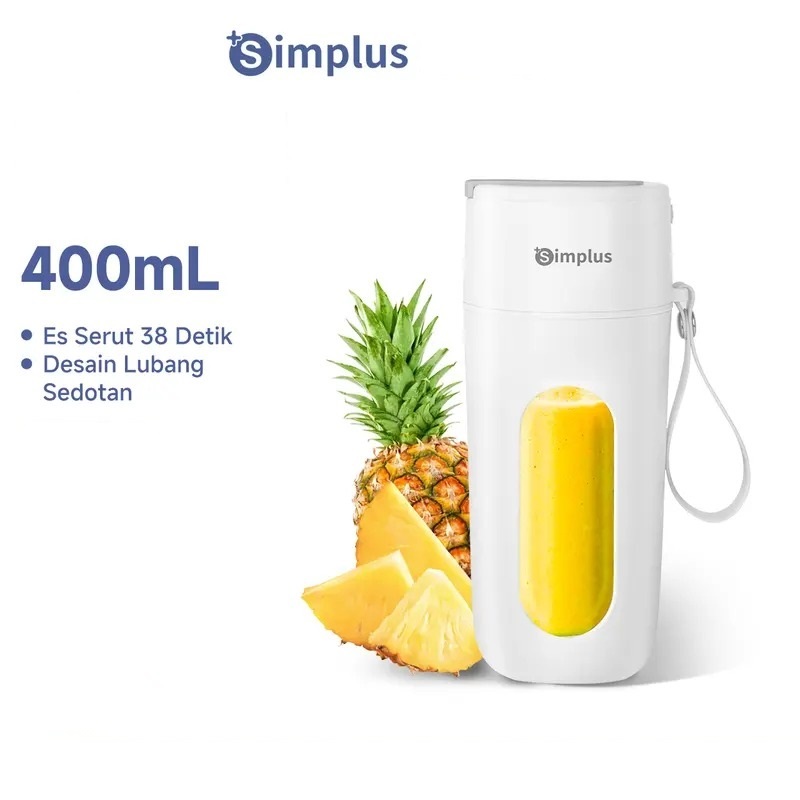 Simplus Blender Portabel Juicer Multifungsi Gelas Siap Minum 10 Set Pisau Jus Buah dan Sayur - 400ml