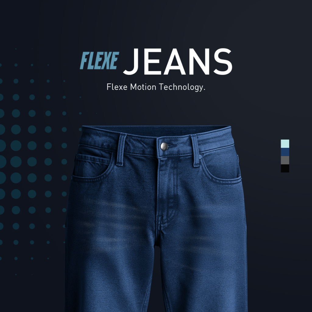 No Void Minds FLEXE Regular Fit Jeans | Ocean