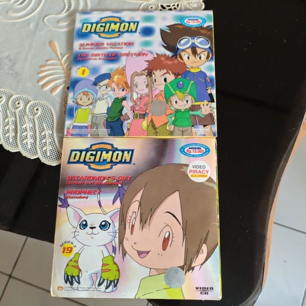 PRELOVED VCD ORIGINAL DIGIMON ADVENTURE 1 & 19