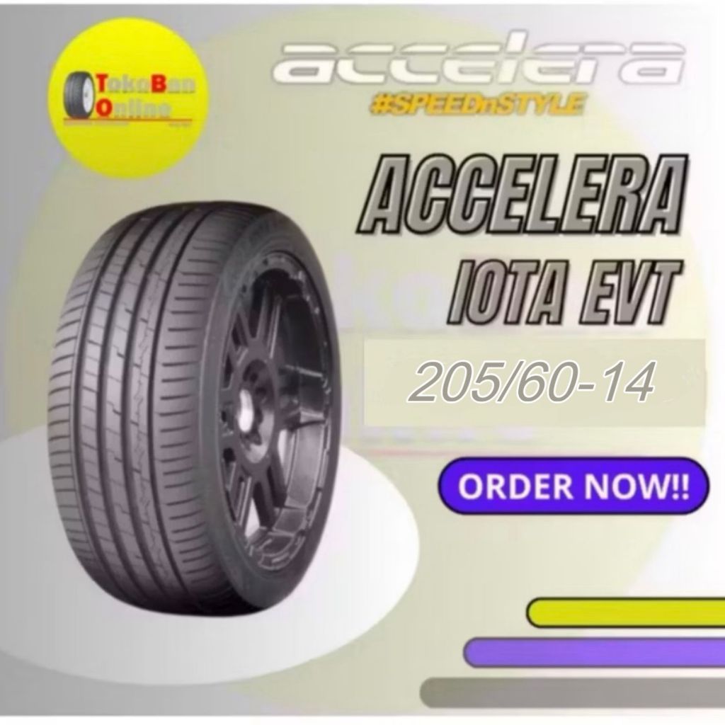 Ban Accelera 205/60R14 205/60/14 205/60 R14 20560 R14 20560R14 R14 R 14 IOTA EVT